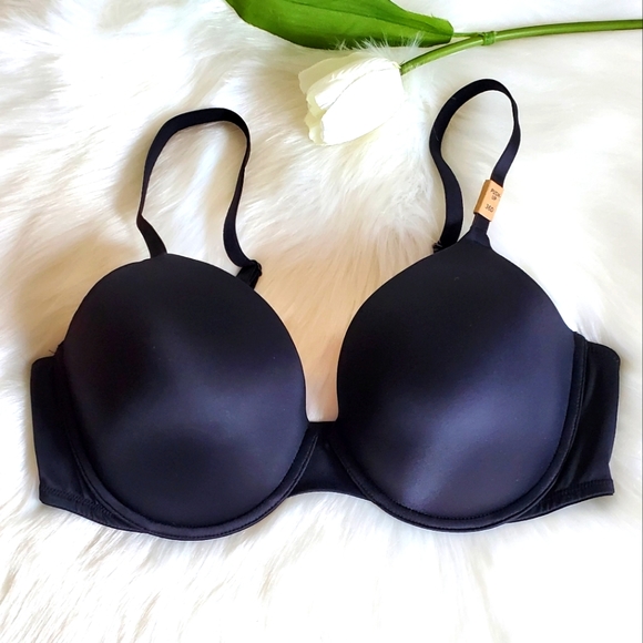 PINK VICTORIA'S SECRET PUSH-UP BRA SIZE 36D - Picture 1 of 3